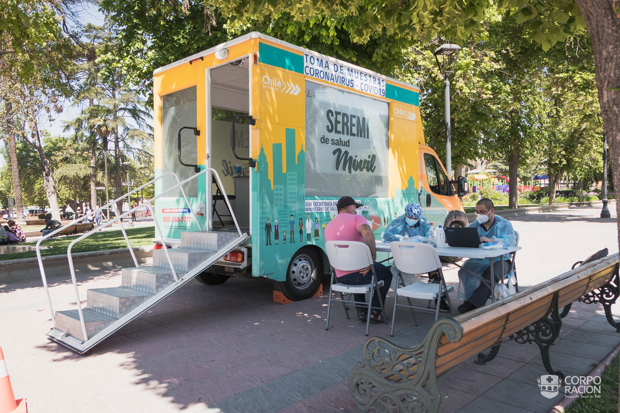 OPERATIVO PCR EN PLAZA DE ARMAS DE BUIN: TOMA DE EXÁMENES HASTA LAS 16:00