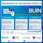ESTE MIÉRCOLES 03 DE FEBRERO COMIENZA LA PRIMERA ETAPA DE VACUNACIÓN COVID-19 EN BUIN
