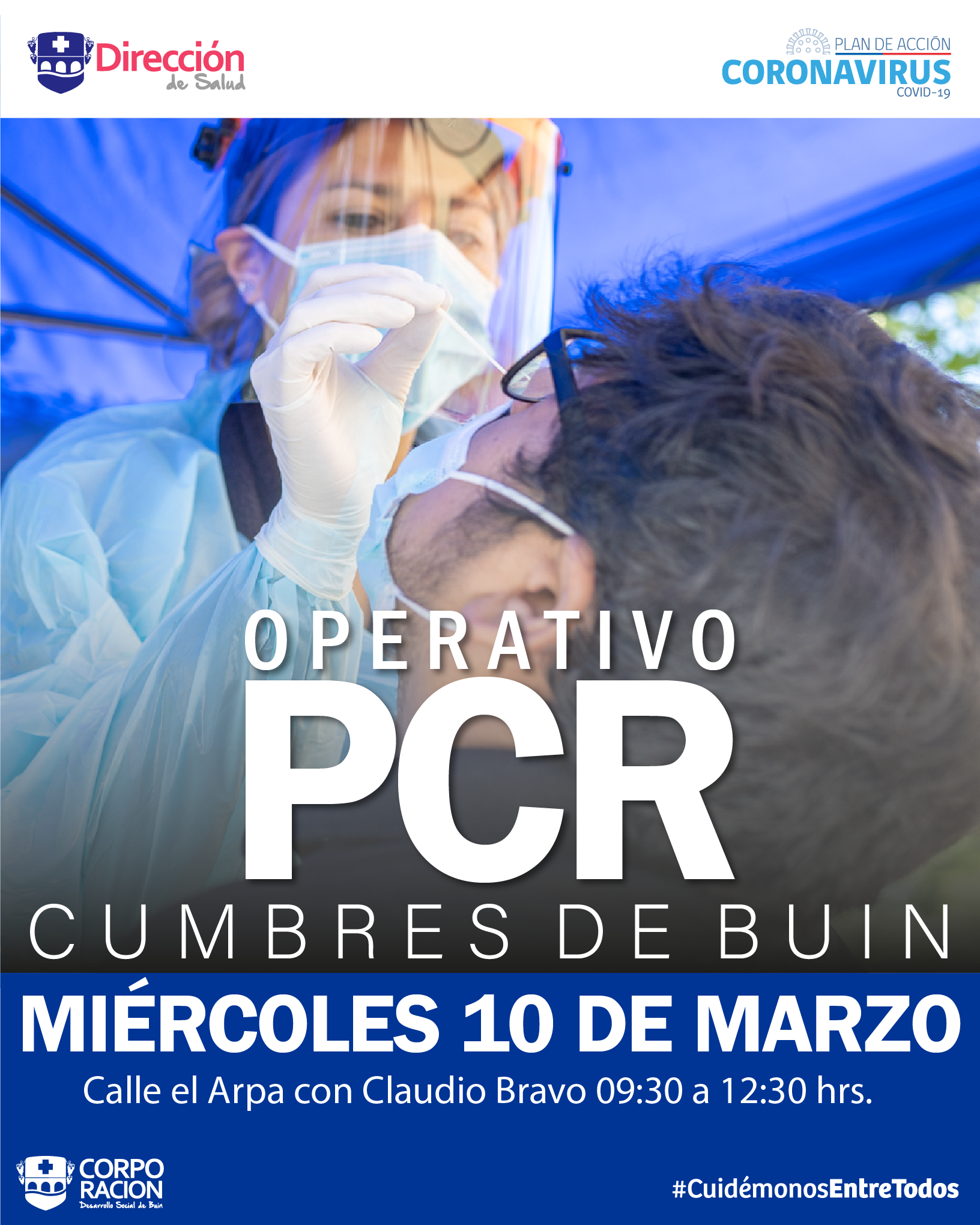 ¡OPERATIVO PCR EN CUMBRES DE BUIN!