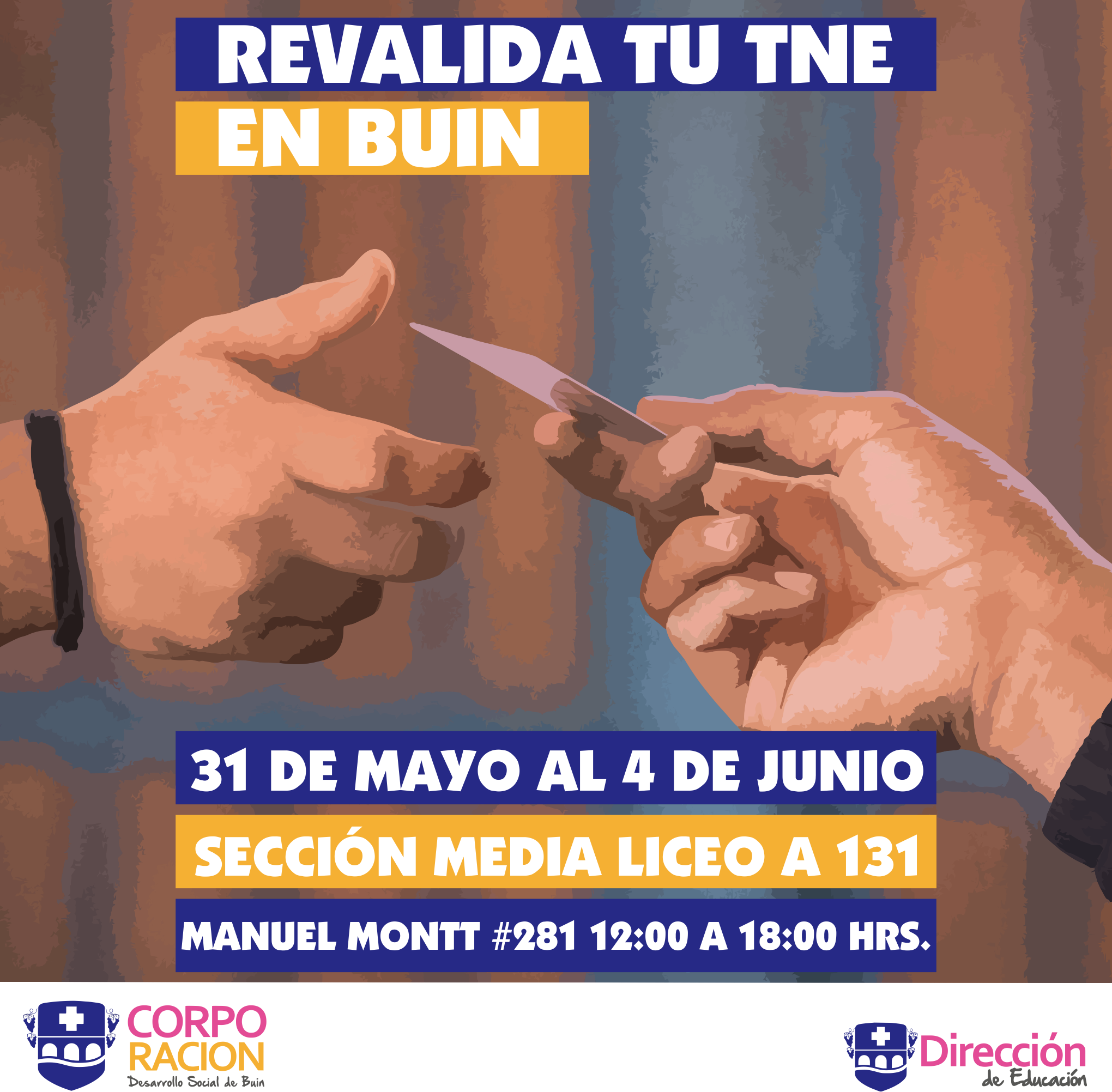 ¡ATENCIÓN! REVALIDA TU TNE Y PEGA EL SELLO 2021 EN TU COMUNA