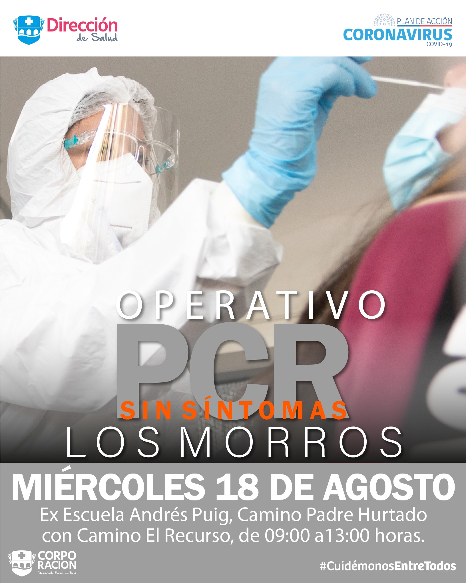 OPERATIVO PCR EN TERRENO: ¡SIGAMOS PREVINIENDO!