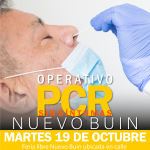 OPERATIVOS PCR: SEMANA DEL 18 AL 23 DE OCTUBRE