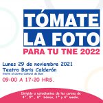 ¡ATENCIÓN ESTUDIANTES! CAPTURA FOTOGRÁFICA TEMPRANA TNE AÑO 2022 PARA REZAGADOS