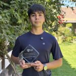 Franco Ortega, estudiante del Liceo Francisco Javier Krugger